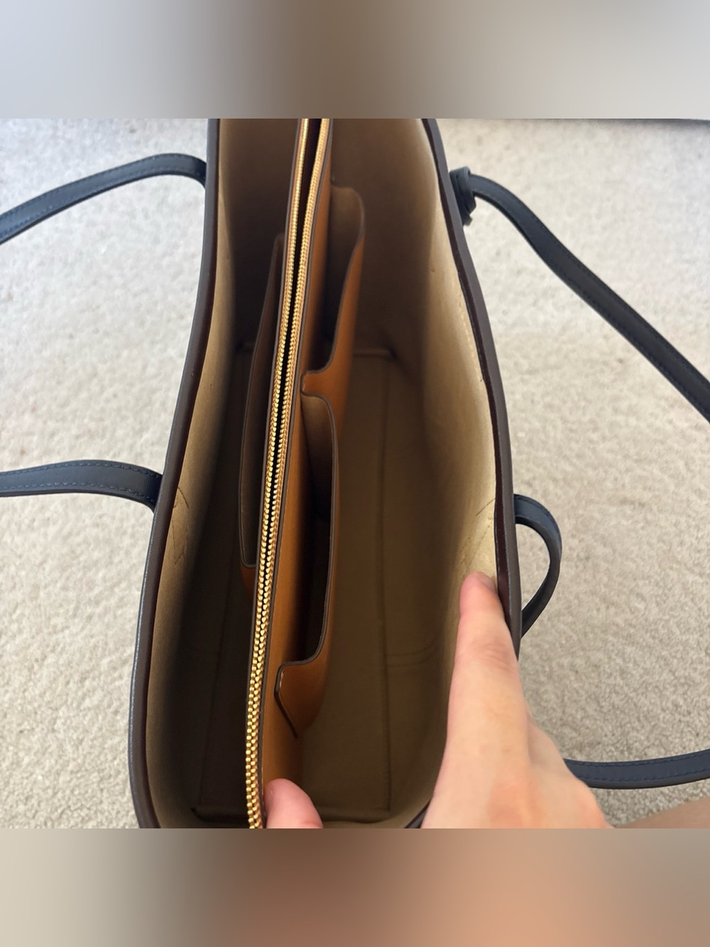 Tory Burch Perry plaid tote - Picture 4 of 5